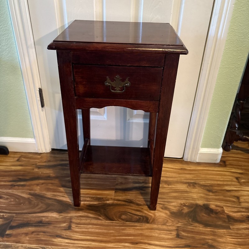 VTG Side Table With Drawer And Shelf