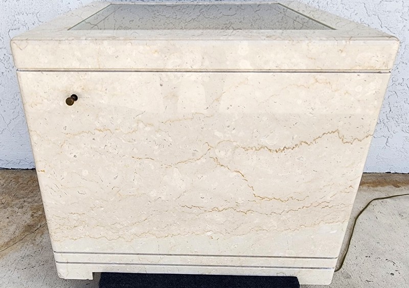 Side Center Table Marble Vintage Lighted Custom Made gallery