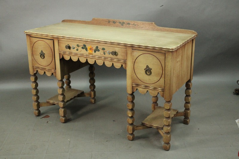 Antique 1930's Desk Early California Spanish Revival Cottage Bohemian (16809) gallery