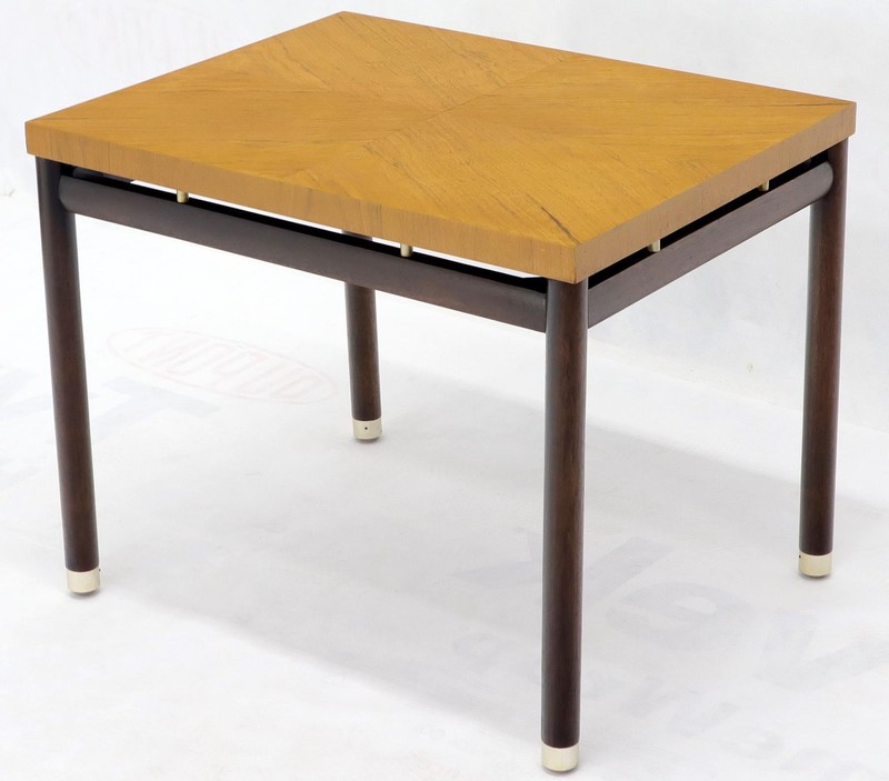 Pair of John Stuart Ebonized Bases Floating Tops End Side Tables gallery