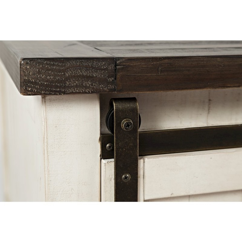 Madison County 50" Rustic Reclaimed Pine Farmhouse Barn Door Coffee Table gallery