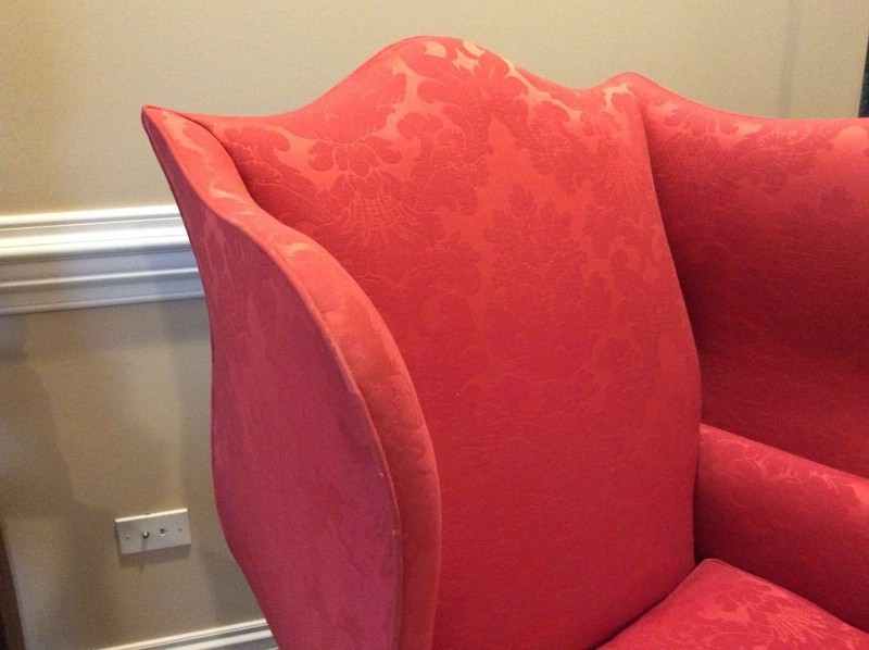Wingback chair by Hickory gallery