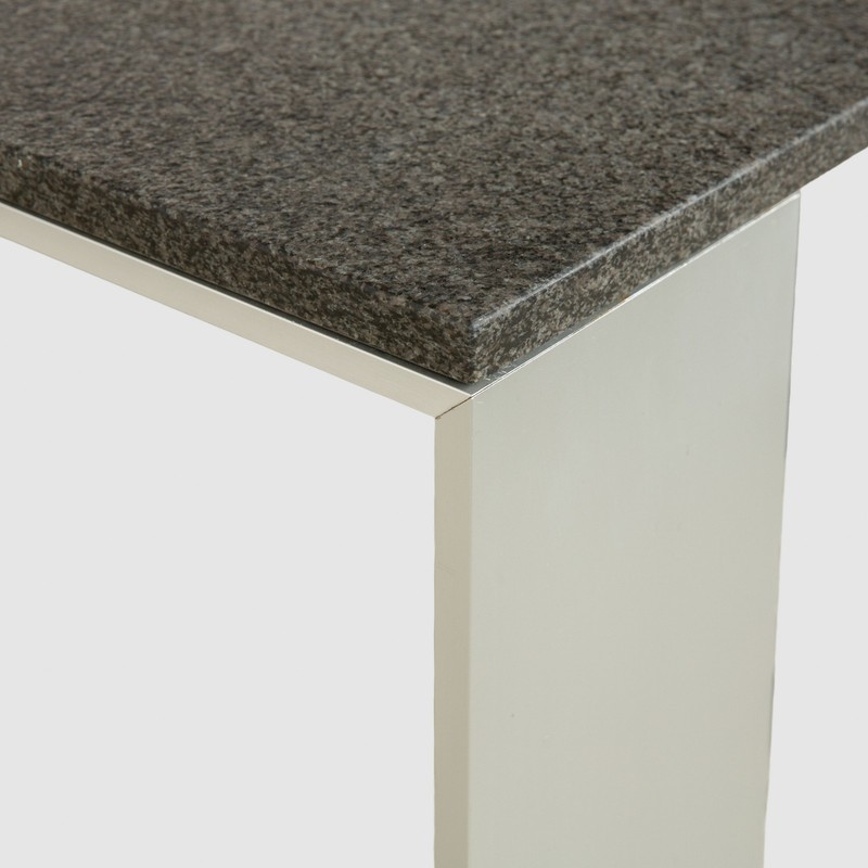 Rolf Benz Metal Dining Table Black Anthracite Granite Metal 150 X 150 X 75 Cm gallery