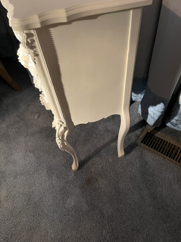 Antique Nite Stands pr.Circa 1890 . Appliqués Applied To Embellish Decor. gallery
