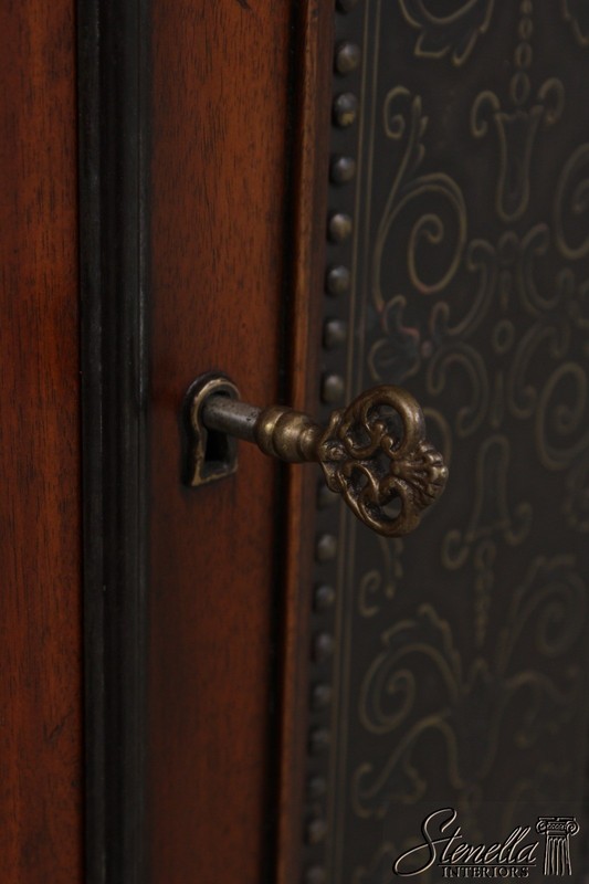 L72143: THEODORE ALEXANDER Mahogany Armoury Collection 1 Drawer Console Cabinet gallery