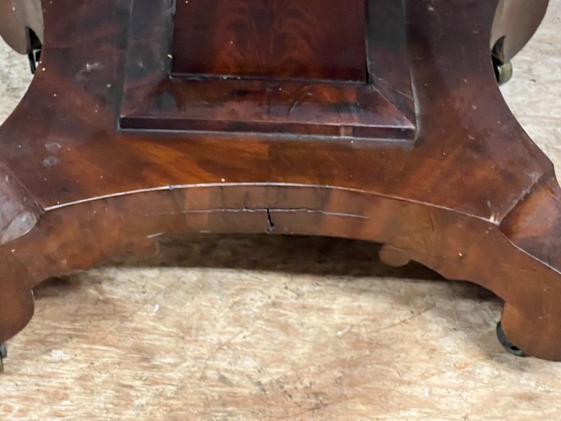 antique empire sewing table stand end table classical federal 1840 gallery