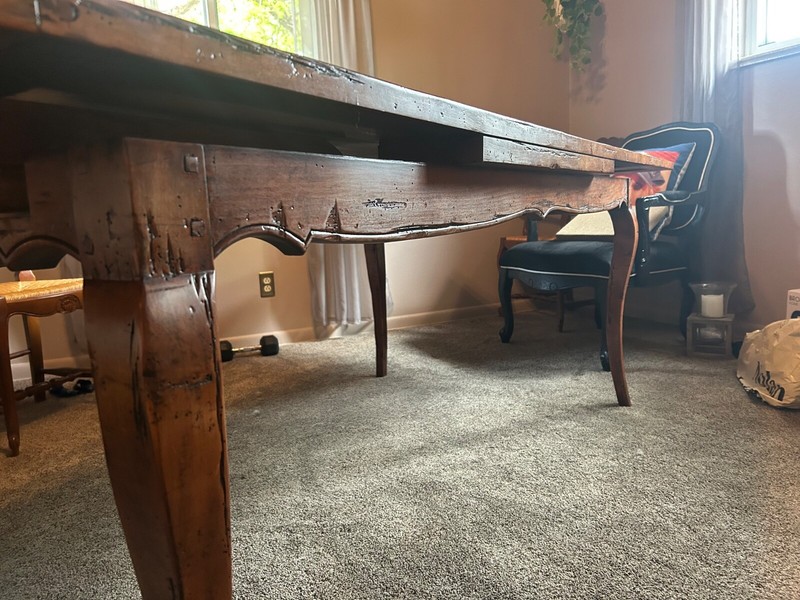 French Country Drawer Leave Extension Refectory Dining Table gallery