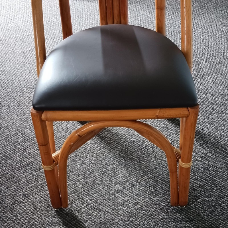Mid Century Ritts Company Bamboo/Rattan Dining Table gallery