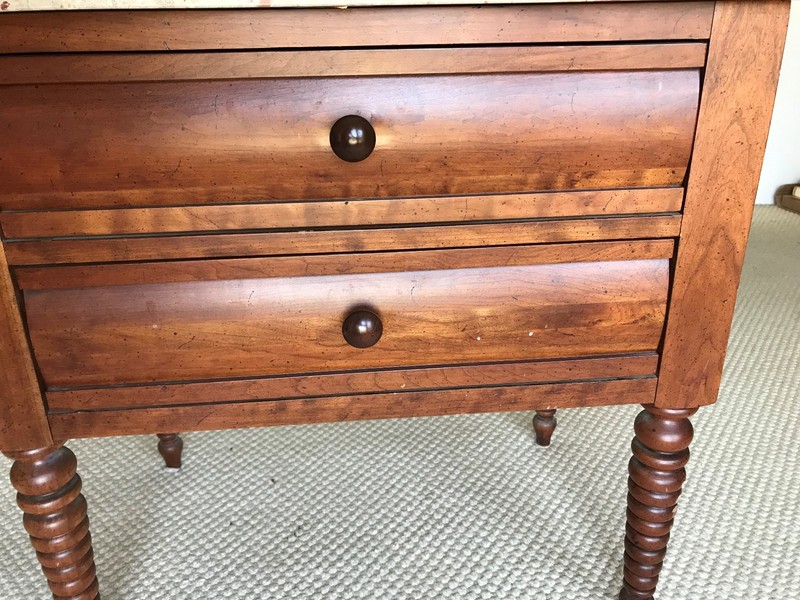 Mid-Century Lane Side Table with Spanish Marble Top gallery