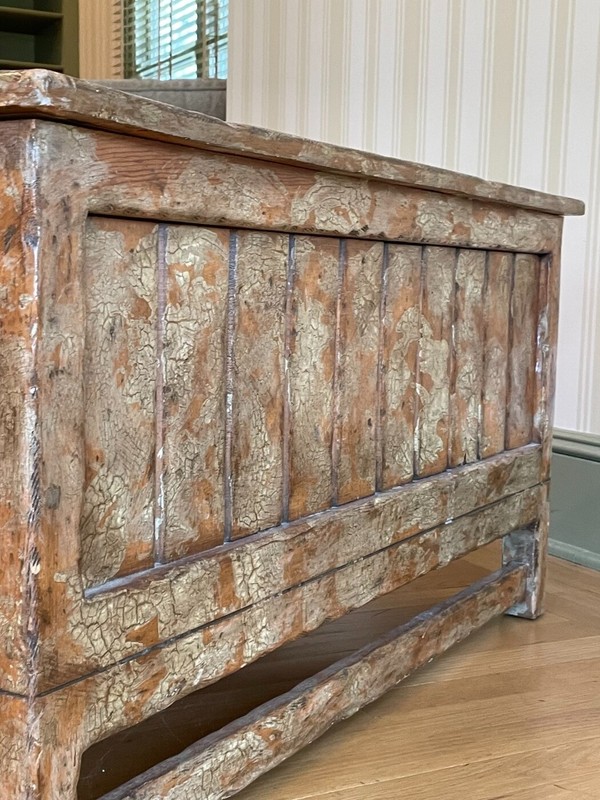 Vintage Three Drawer Flat File Style Pine Coffee Table gallery
