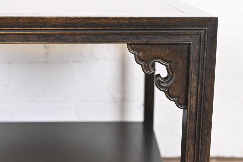 Michael Taylor for Baker Far East Collection Chinoiserie Rosewood Cocktail Table gallery