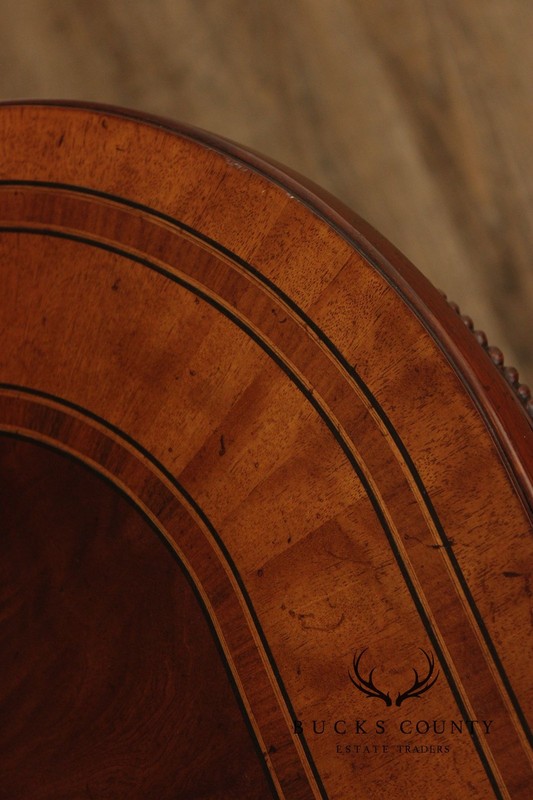 Regency Style Quality Banded Mahogany Double Pedestal Dining Table With 2 Leaves gallery