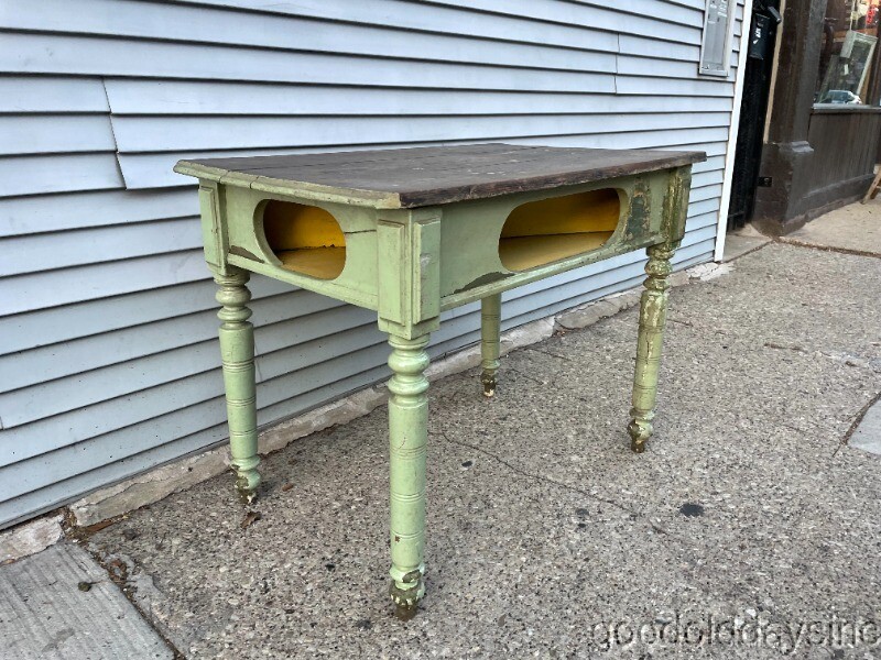 Old Antique Primitive Game Table 41 x 25