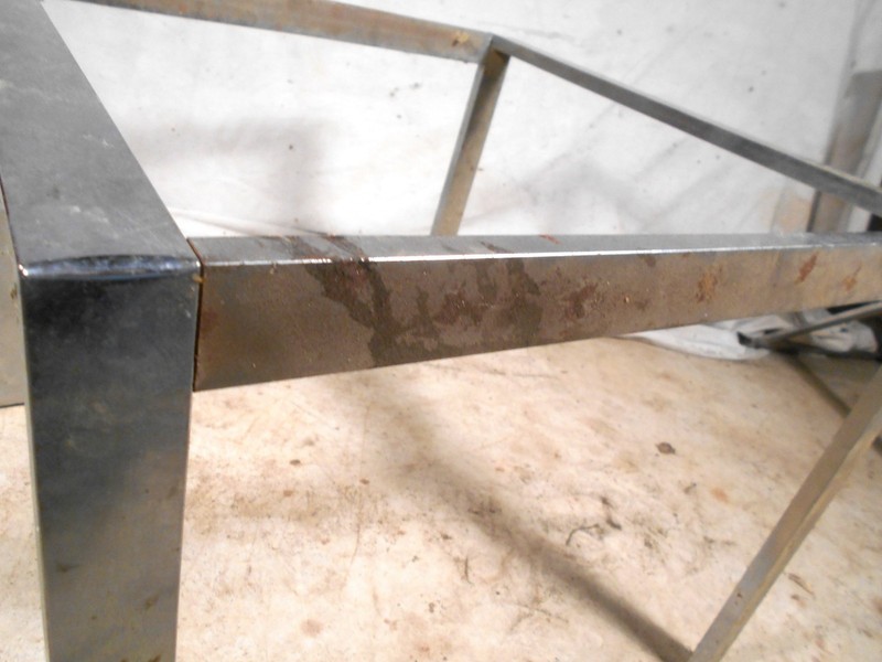 VINTAGE MID CENTURY SQUARE CHROME END TABLE gallery