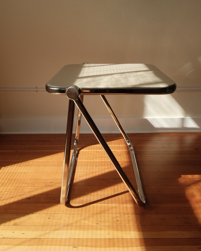Rare ‘Platone' Folding Table by Giancarlo Piretti for Castelli, Italy 1970s gallery