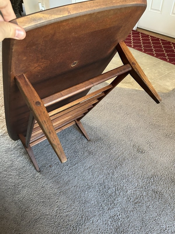 Vintage Lane Mid-Century Modern “Switchblade” Or Swivel Top Coffee Table gallery