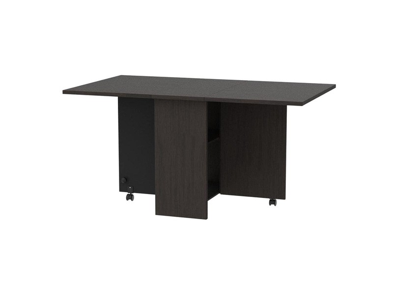 JOMEED Folding Dining Kitchen Table with Drawer and 2-Layer Shelf (For Parts) gallery