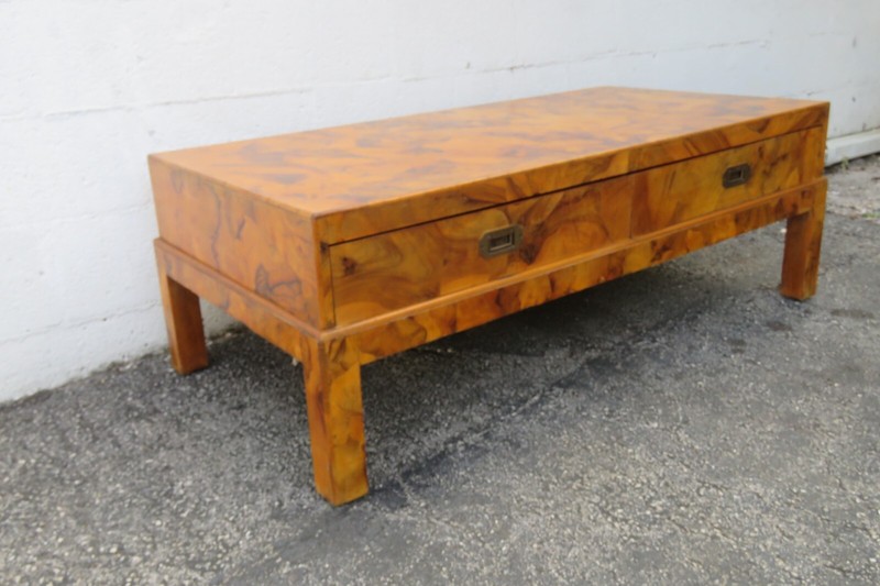Italian Hollywood Regency Modern Patchwork Inlay Coffee and Side Tables Set 5958 gallery