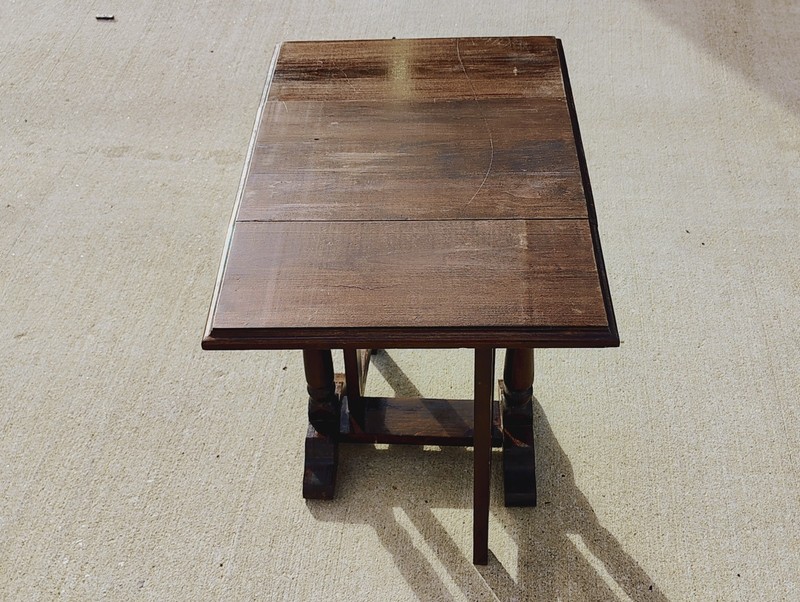 20in Little Arts and Crafts VTG Drop Leaf Gateleg Plant Stand Table Decor Piece gallery