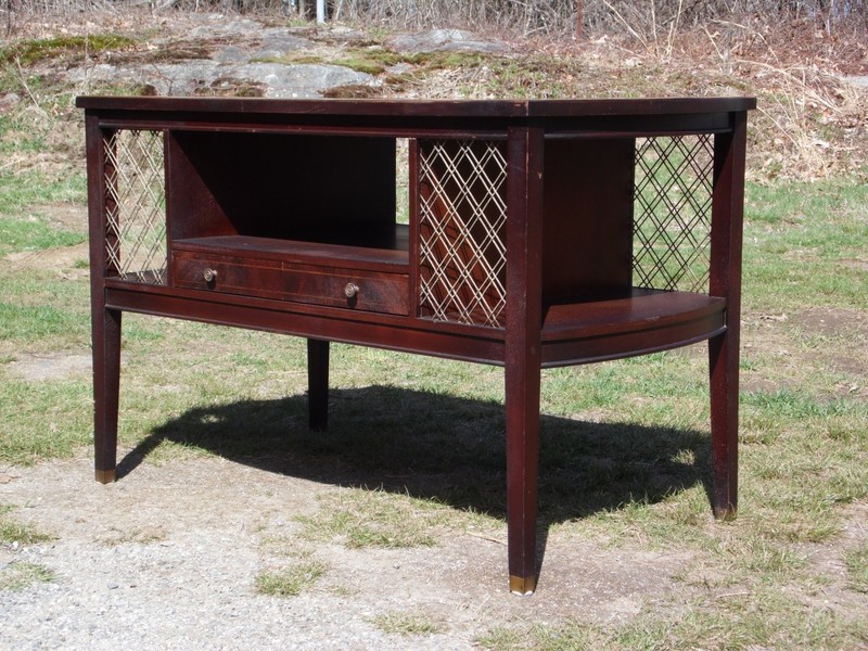 Vintage Columbia Mfg Co. Federal Hepplewhite Style Mahogany Coffee Table gallery