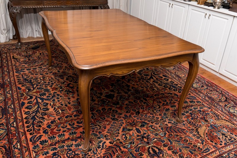 Vintage Louis XV Style Oak Dining Table gallery