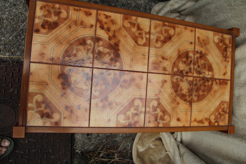 Vintage Mid Century Danish Solid Teak tiled Coffee Table. gallery