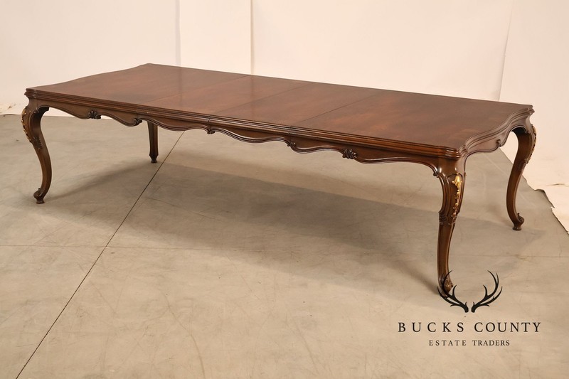 Karges French Louis XV Style Walnut Expandable Dining Table gallery