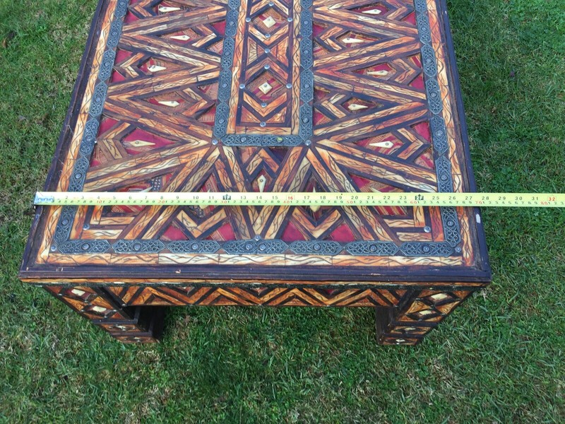 Hand Made Camelbone Morocan Table H48-L166-W70cm Only One In The World As Is gallery