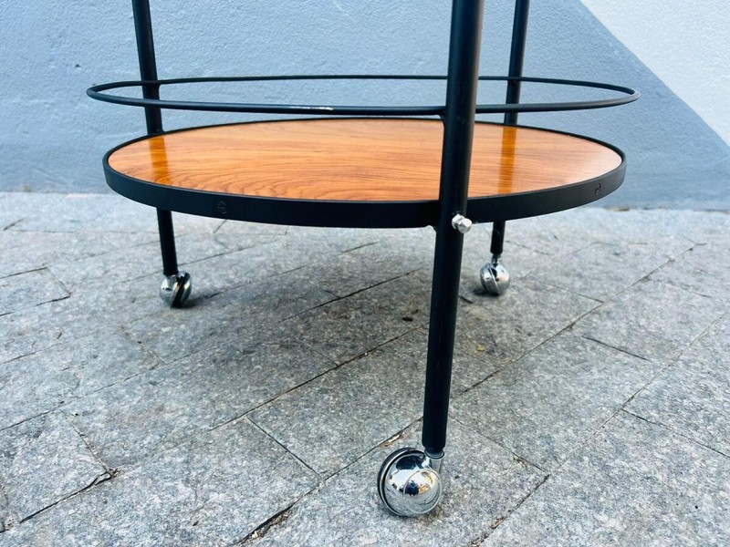 FORMA - Tea Cart made in Caviúna with tubular iron and wheels from the 60s gallery