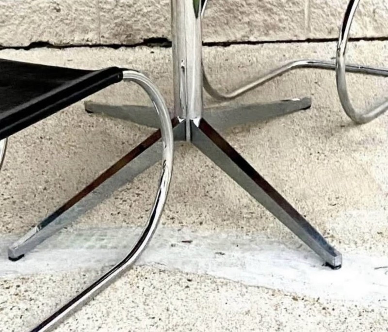 Florence Knoll Black Granite Oval Dining Table Desk Mid Century Modern Vintage gallery