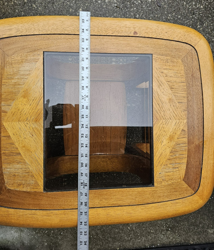 BENTWOOD TABLES MID-CENTURY GLASS TOP SIDE TABLES MAPLE gallery