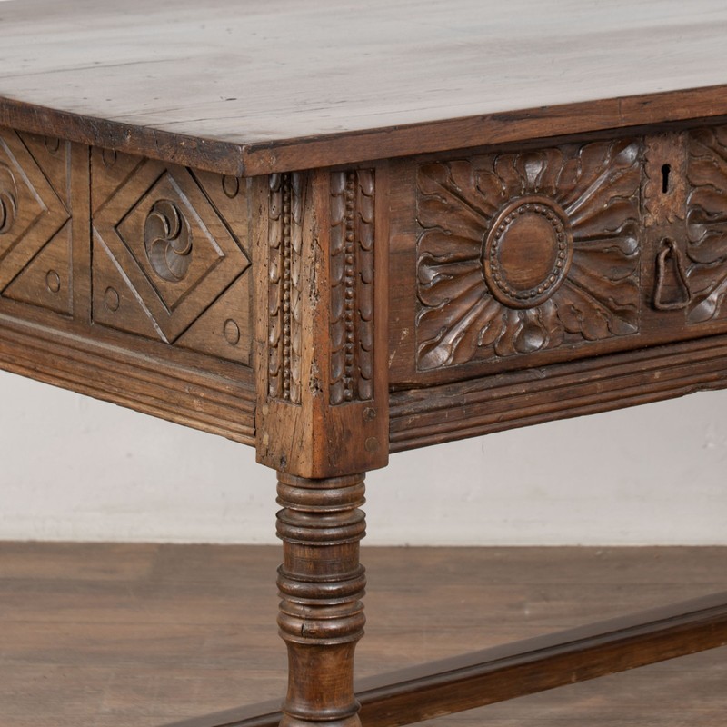 18th Century Console Table with Two Carved Drawers, Portugal​​​​​​​ gallery