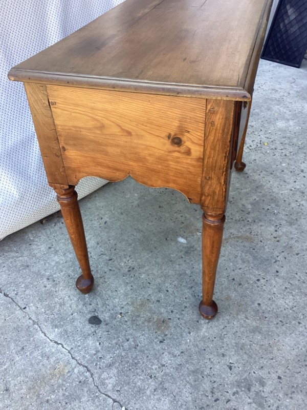 Antique English Georgian Style Oak Lowboy Side Accent End Table 31”Hx40”Lx 21”D gallery