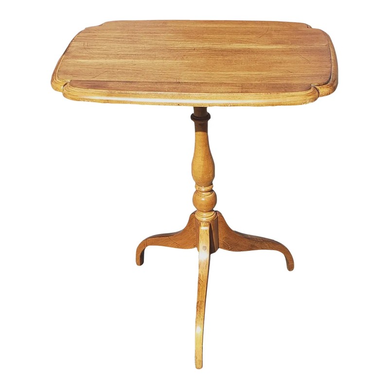 Ethan Allen Maple Spider Feet Tilt-Top Tray Side