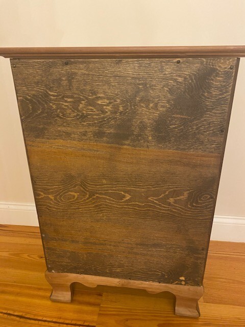Vintage Stickley Side Table, Nightstand, Solid Cherry Top, Drawer, Center Shelf gallery