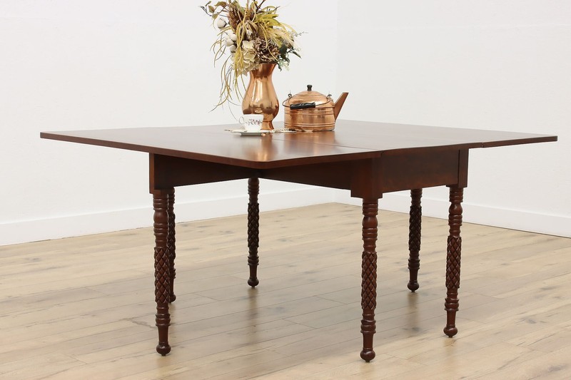 Sheraton Antique Cherry Drop Leaf Gateleg Dining Table #56950 gallery