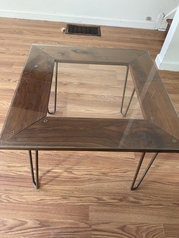 Vintage Scandinavian MCM Mid-Century Modern side table coffee table end table gallery