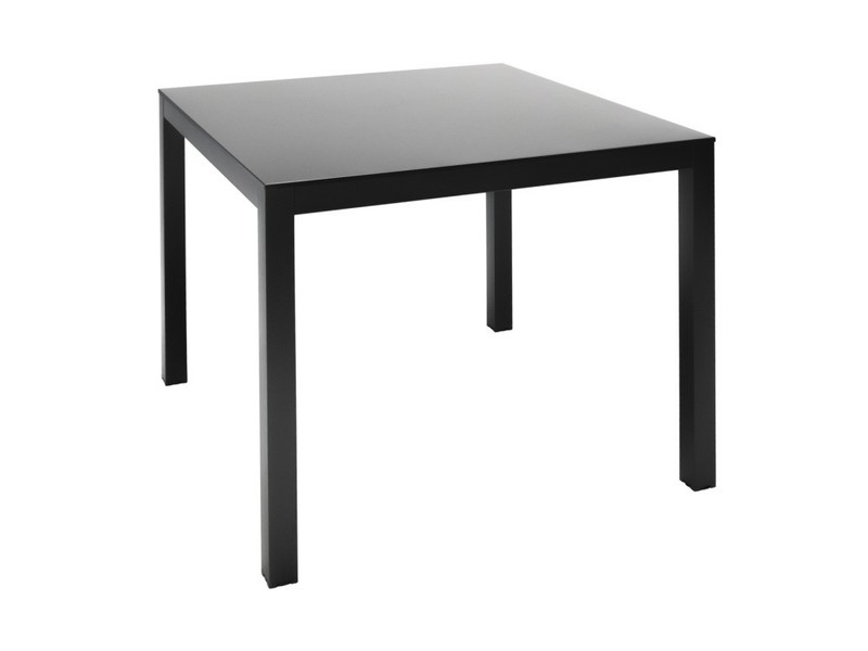 Brunch Table Top In Steel Sheet, Powder Coated Zinc Frame Matte Black