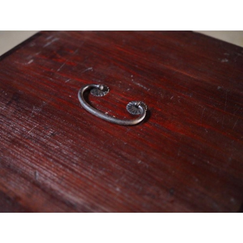 Antique Japanese Storage Box Meiji Taisho Koro-ten D Size Used 15cm (5.9in) gallery