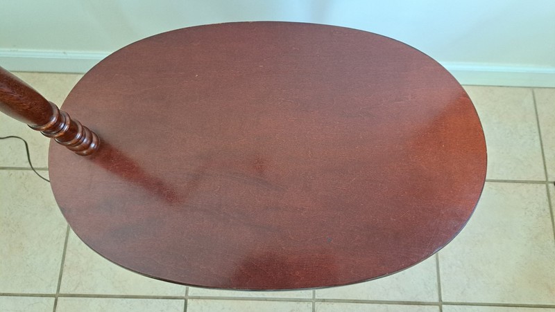 Vintage Preferred Stock Mid Century Wood Floor Lamp End Table Magazine Rack Comb gallery