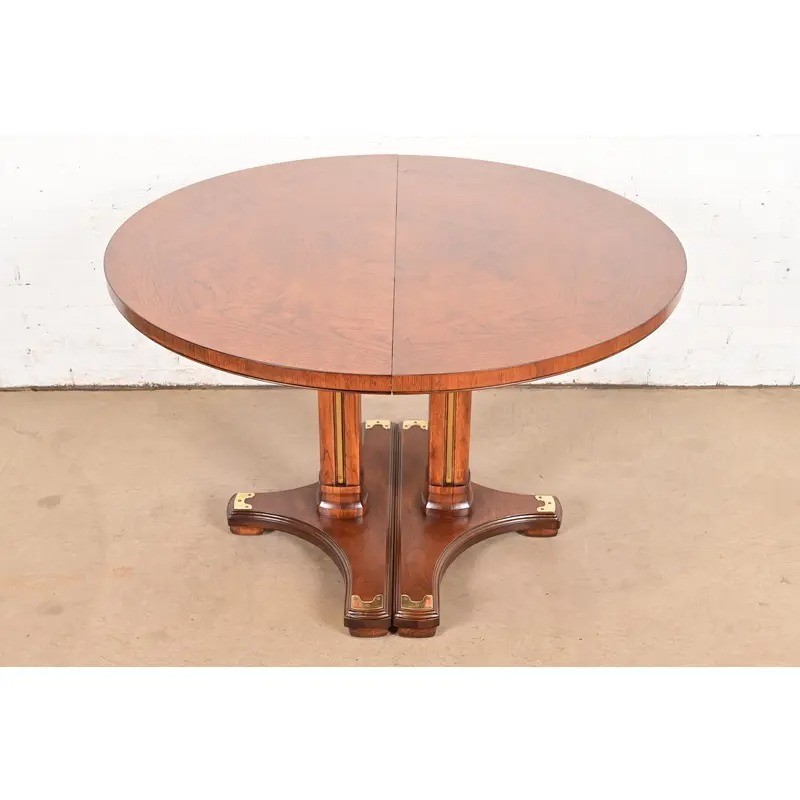 Drexel Heritage Hollywood Regency Extension Dining Table, Newly Refinished