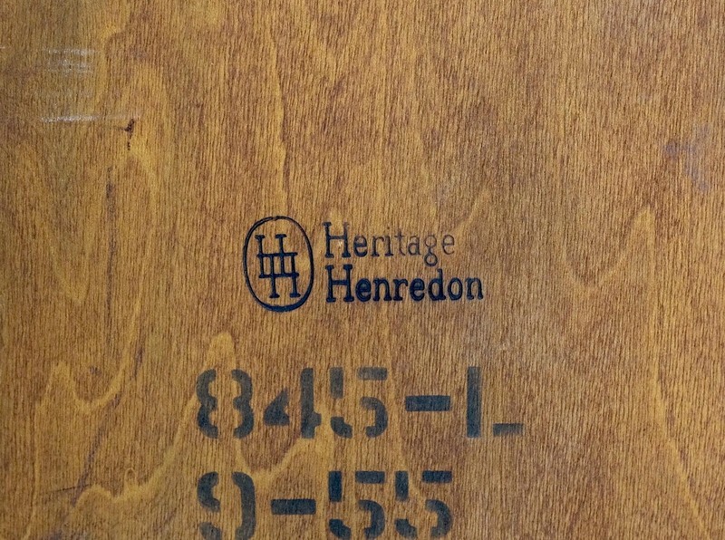Henredon Heritage Square Walnut Two Tier Side End Coffee Table MINT! gallery
