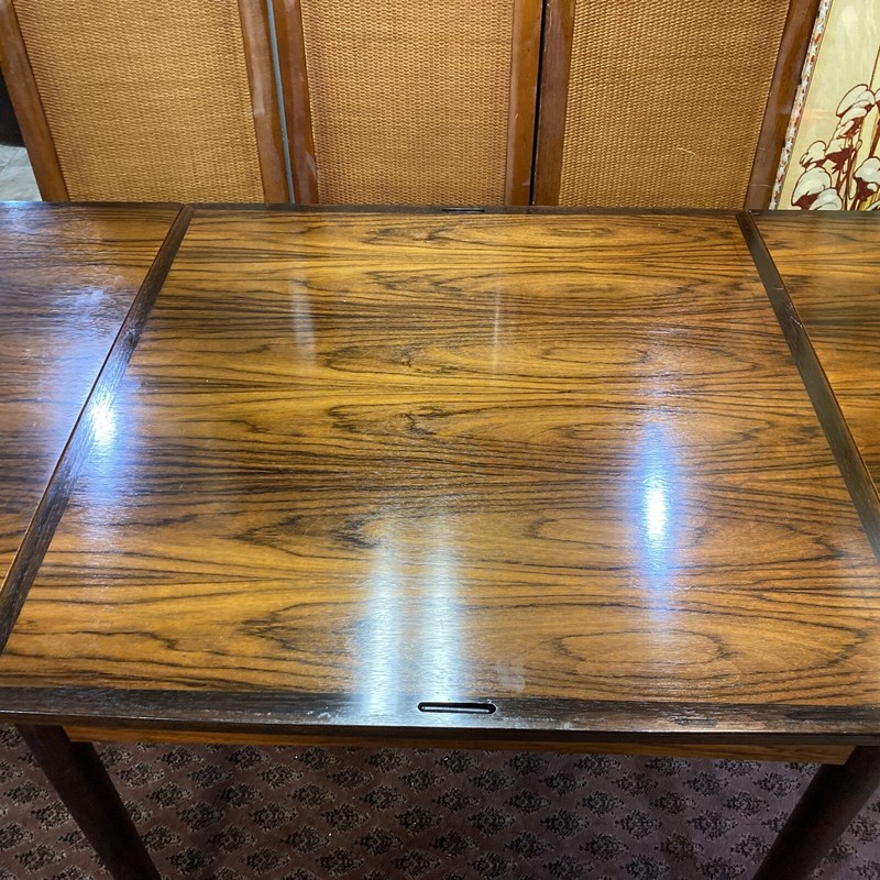 Very Nice Rosewood Mid Century Modern Dining Table Draw Leaf Square Denmark Mark gallery