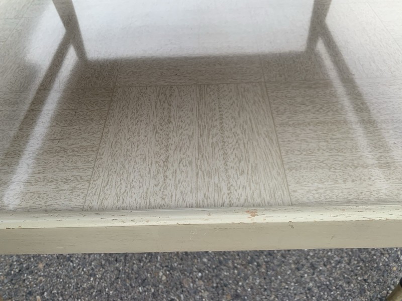 Vintage MCM Blonde Two Tier Side Table gallery