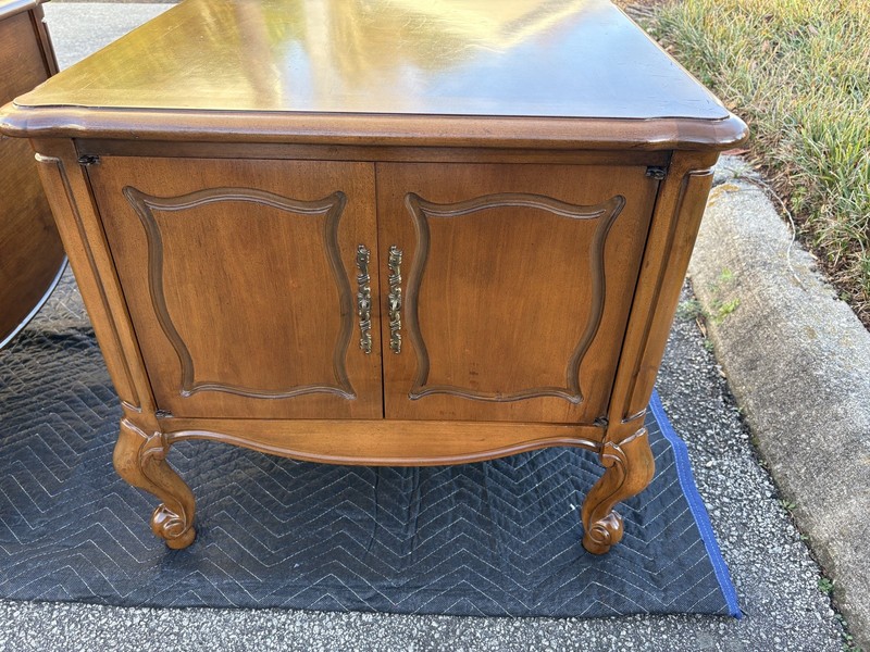 PAIR Lane Solid Wood Cabinets Style 1064-92 Vintage Traditional Style gallery