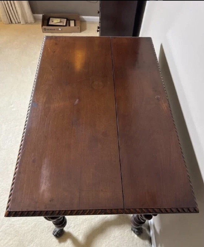 Antique Victorian Mahogany Library Table Desk – Merklen Brothers gallery