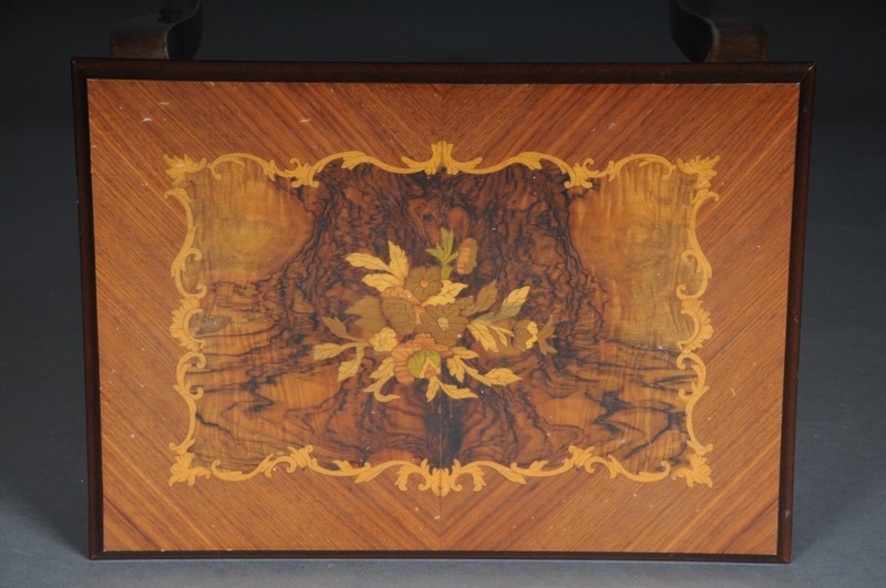 Baroque Side Table With Inlays From The 20th Century gallery