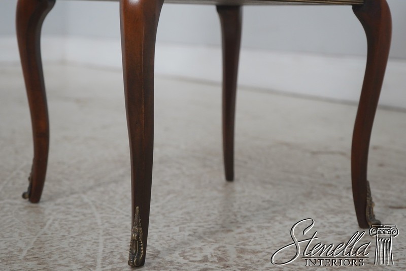 L72649: THEODORE ALEXANDER Burl Mahogany 2 Tier Plant Stand gallery
