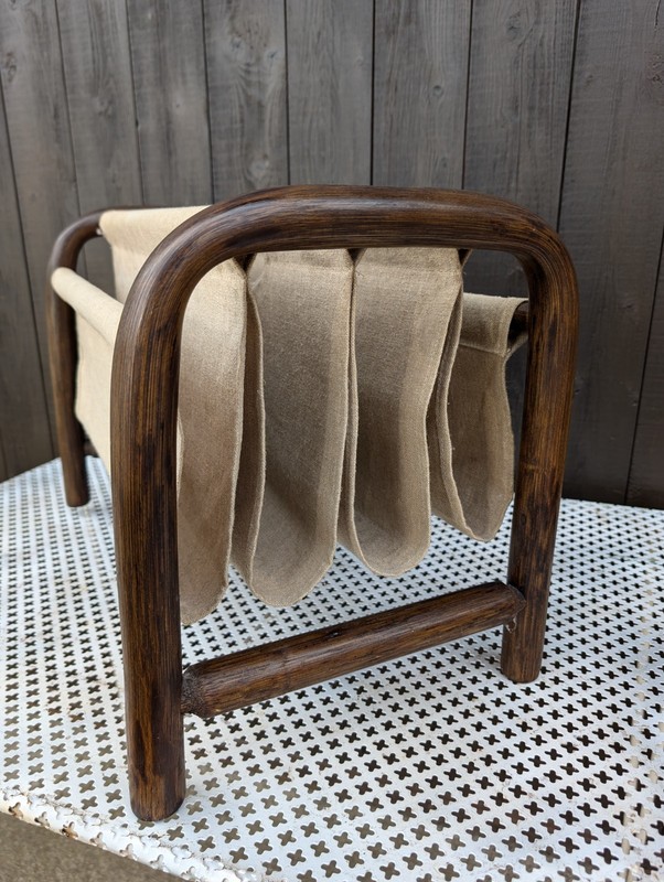 60s Newspaper Stand Vintage Table Retro Side Table Bamboo Table gallery