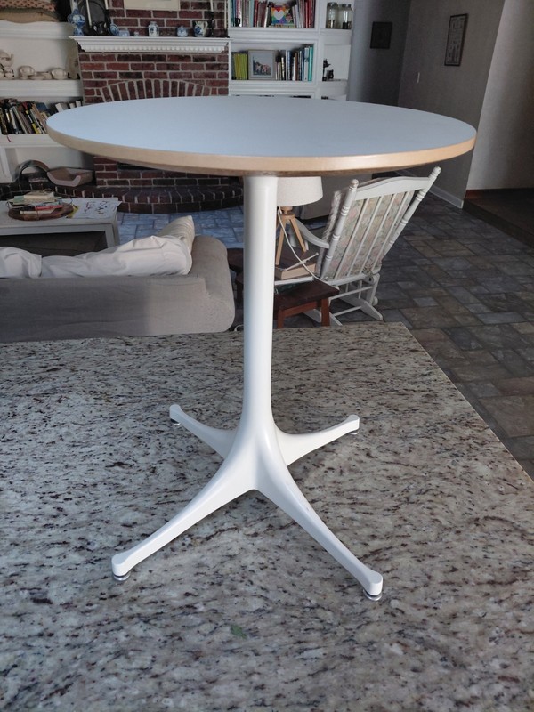 George Nelson for Herman, Miller pedestal table.